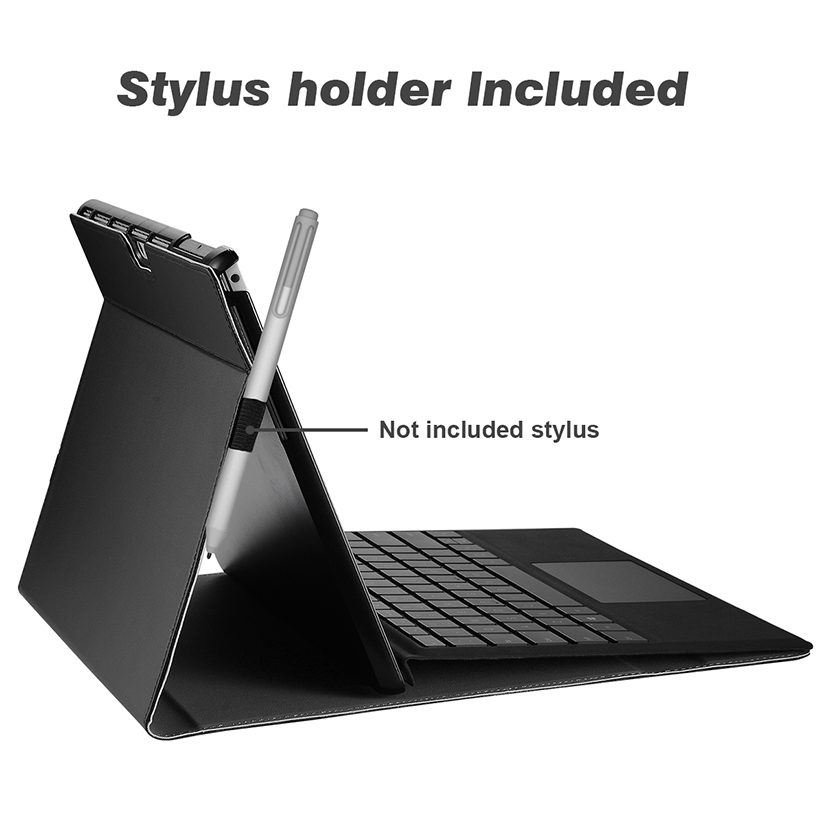 Case for Microsoft Surface Pro10 Pro 9 - Kickstand cover Multiple view PU leather Pen Holder 13 inch Tablet lightweight Hard Shell